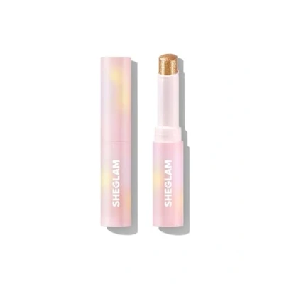 Image of SHEGLAM Crystal Jelly Glaze Eye Shadow Stick Eyeliner Brightener Pencil with Brush Easy to Blend Long Lasting Shimmer Golden Girl