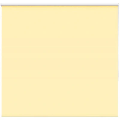 Image of vidaXL Roller Blind Blackout Yellow 150x175 cm Fabric Width 146.6 Polyester