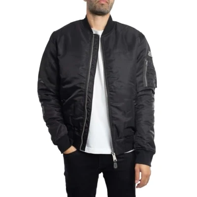 Image of Schott NYC Airforcers Bomber Jacket, Black, M