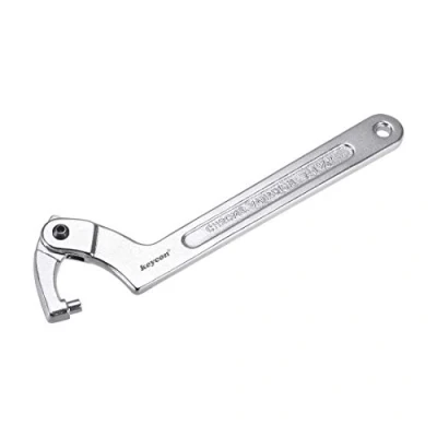 Image of C Wrench Adjustable Hook 2 4 3/4 Inch (51 121mm) Chrome Vanadium (Round Nose)