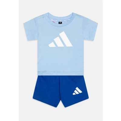 Image of adidas Performance Essentials Infant Unisex SET Print Tshirt for kids, Size: 12 18m, Glow blue/white