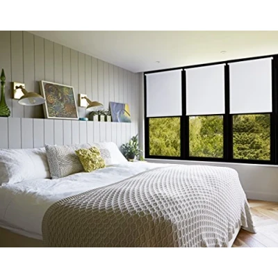 Image of Amazon Basics Blackout rollo blind with matched colour coating 56 x 150 cm, Black