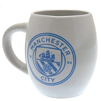 Image of Manchester City FC EPL Premier League Football Team Crest Coffee White Tea Tub Mug