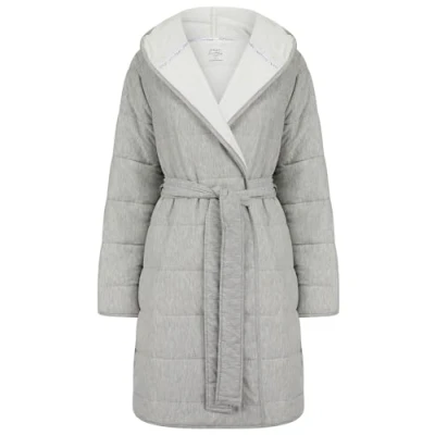 Image of Tokyo Laundry Women&#039;s Frankie Quilted Soft Fleece Tie Robe Dressing Gown with Hood