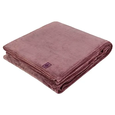 Image of SOCKSHOP Heat Holders Snuggle Up Thermal Blanket Mauve 180 x 200cm