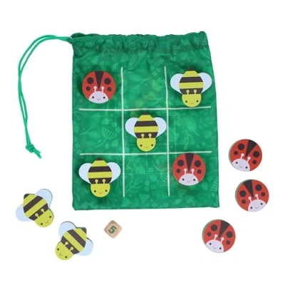 Image of Petit Collage 9781797229379 Go Duo Garden Friends Includes 2 Classic Games Bag is Used as The Board for Travel and Road Trips Ages 4+