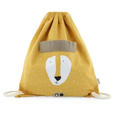 Image of Trixie Unisex Kid&#039;s Drawstring Bag Mr. Lion, Yellow, One Size