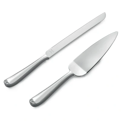 Image of Wedgwood Vera Wang 57005200018 Cake Knife &amp; Server, Silver