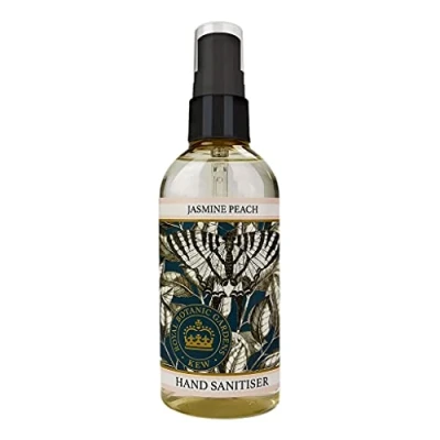 Image of Royal Botanical Gardens Kew Jasmine Peach Luxury Hand Sanitiser Spray 100ml