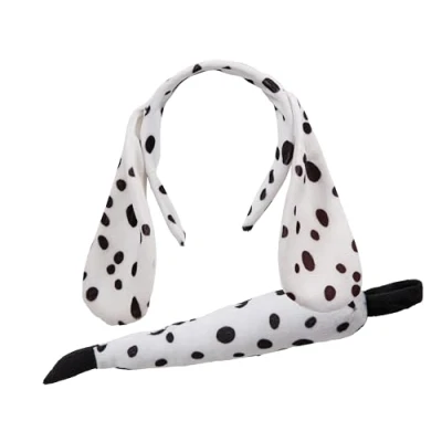Image of Wicked Costumes Childrens Animal Ears Headband &amp; Tail Set Fancy Dress Accessory Dalmatian