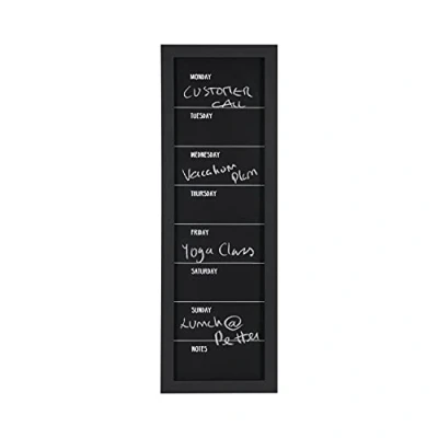 Image of Bi Office Chalkboard Week Planner, 300 x 900 mm, Black Frame