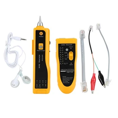 Image of Wire Tracker, RJ11 RJ45 Finder LAN Cable Toner Tester, Ethernet Network Tracer Kit, with an Earphone, Tester for Collation
