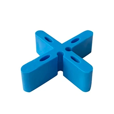 Image of Patio Leveling Spacer 5/8 inch Height 15mm Paver Clips Blue Color Outdoor Bricklaying with Breaking Point Become T Masonry Floor
