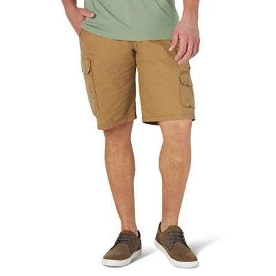 Image of Wrangler Authentics Men&#039;s Stretch Twill Cargo Shorts, Acorn, 36