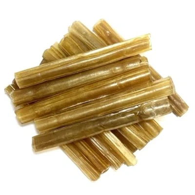 Image of Cigar Chews Thick 5&quot; x 50 Natural Rawhide Dog Treats Pressed Rolls LOD3