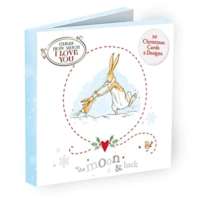 Image of Danilo Promotions Official Guess How Much I Love Box Christmas Cards, 10 Cards/ 2 Designs, Multi, GLXB1