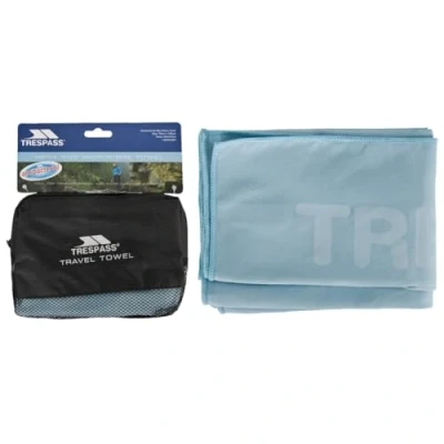 Image of Trespass Men&#039;s Soggy Antibacterial Towel, Pool Blue, 75 x 130 cm UK