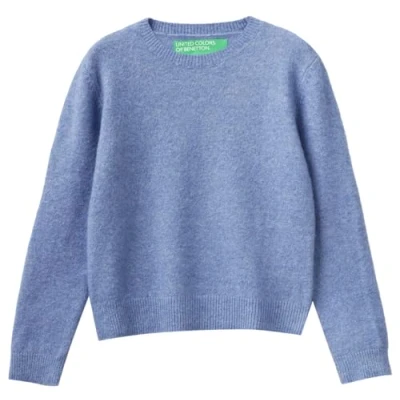 Image of United Colors of Benetton Women&#039;s Jersey G/C M/L 1mdvd107f Sweater, Avio 65n, S