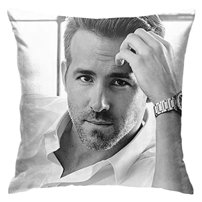 Image of Ryan Reynolds Pillow Covers Double Sided Plush Cases Dorm Decor for Bedroom Living Room X inch 45cm