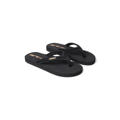 Image of Animal Swish Womens Flip Flops Lightweight, Comfortable &amp; Slip on Footwear with Padded Straps For Spring Summer, Beach, Walking, Outdoors Black Adult Shoe Size 6