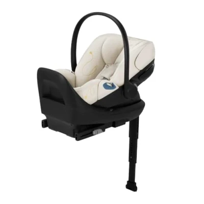 Image of Cybex Cloud G Lux Comfort Extend Infant Car Seat with Anti Rebound Base, Load Leg, Linear Side Impact Protection, Latch Install, Ergonomic Full Recline, Extended Leg Rest, Seashell Beige