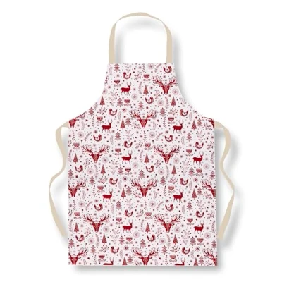 Image of Cooksmart British Designed Christmas Apron Aprons For Women &amp; Men Cooking All Types Of Kitchens A Nordic (PVC)