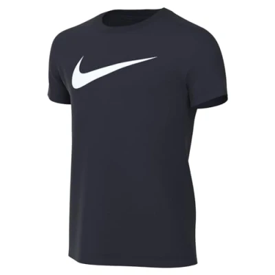 Image of NIKE Kid Y Nk Flc Park20 Crew Sweatshirt, Obsidian/White, 7 8 Years EU