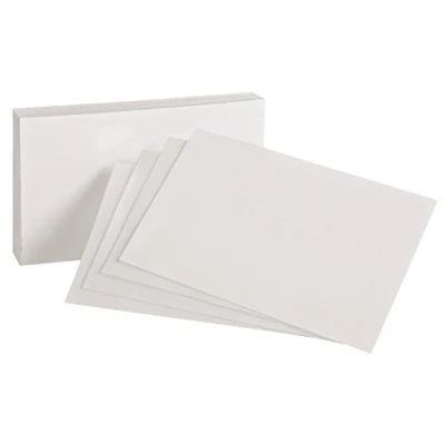 Image of Oxford Blank Index Cards, 4&quot; x 6&quot;, White, 100 Per Pack (40156 SP)