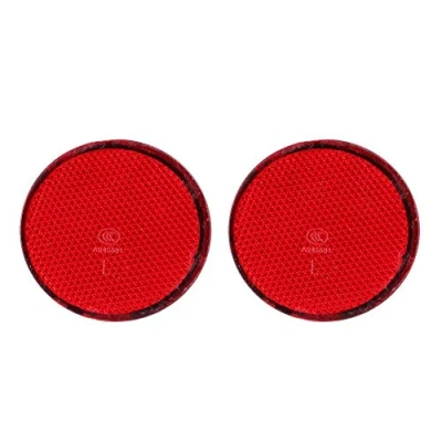 Image of Rear Reflector Bumper Reflectors Pair 2Pcs Abs Red Lens Left &amp; Right Replacement For Qashqai 07 15,26561Je20A