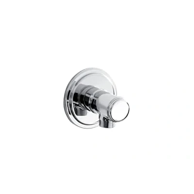 Image of Bristan TDARM WORD03 C Traditional Round Wall Outlet Shower Accessories, Chrome Plated