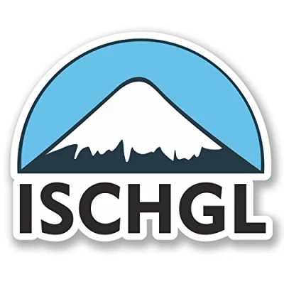 Image of 2 x 10cm Ischgl Ski Snowboard Vinyl Sticker Bike Laptop Luggage Travel Fun #5124 (10cm Wide 8cm Tall)