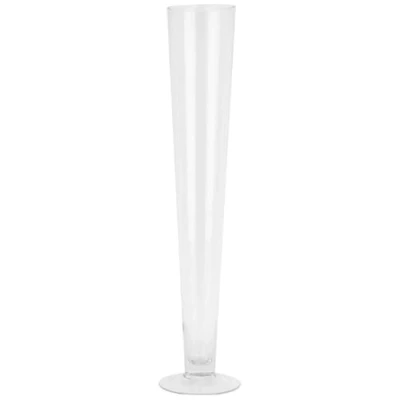 Image of Floralcraft® 80cm Conical Vase Premium Quality Glass for Home Décor, Centerpiece, Flower Vases