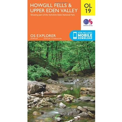 Image of Explorer OL19 Howgill Fells &amp; Upper Eden Valley Map With Digital Version