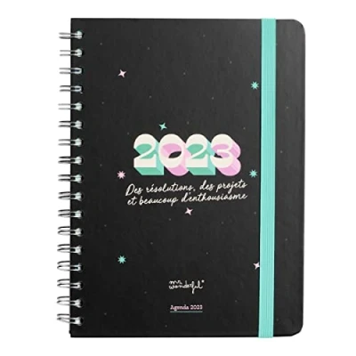 Image of Mr. Wonderful Office 2023 Week to View Diary Resolutions, Projects and Lots of Enthusiasm