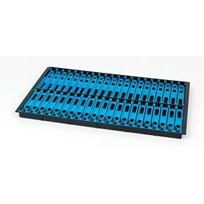 Image of Matrix Match Fishing Loaded Pole Winder Tray 13cm Light Blue includes 42 x 130mm winders