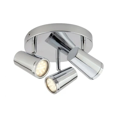 Image of SPA 35080 CHR Freya 3 Spot Light Plate, Chrome, IP44