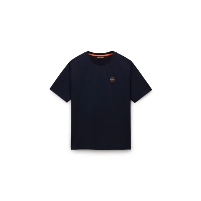 Image of Napapijri Badge T shirt Navy Blue Dark size M
