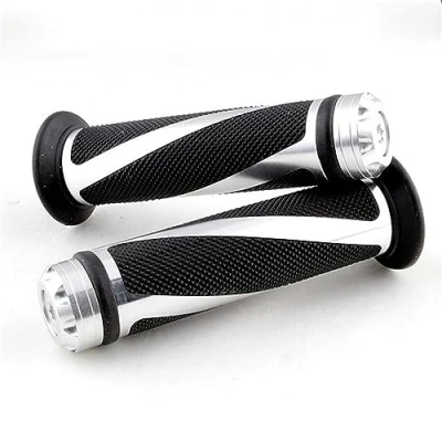 Image of VOIV 7/8 &quot;22mm Universal Motorcycle Handle Handlebar Hand Bar Grip For Kawasaki Honda Yamaha Suzuki Benelli Ducati