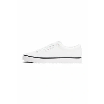 Image of Tommy Hilfiger TH HI VULC CORE LOW II MESH Trainers, Men&#039;s, Size: 40, White shoes