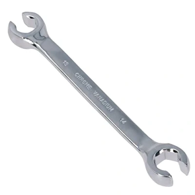 Image of AB Tools 13mm + 14mm Metric Combination Flare Nut Brake Gas Fuel Pipe Spanner Wrench