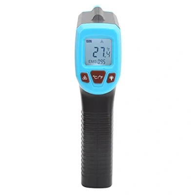 Image of Temperature Measuring Gun, Infrared Thermometer, with LCD Display Non Contact Industrial Thermometer GM320S(blue), and Laser Thermometers
