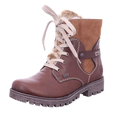 Image of Rieker Women&#039;s 785G1 Ankle Boots, Brown (Brown/reh/Steppe 23), 9 UK
