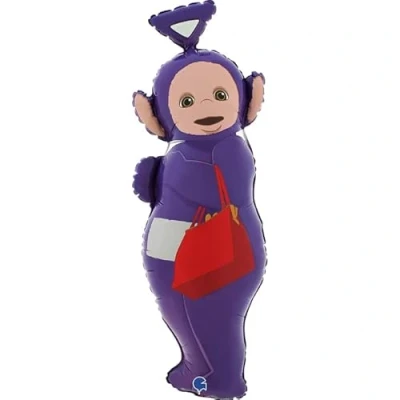 Image of Toyland® 32 Inch Teletubbies Purple &quot;Tinky Winky&quot; Shaped Foil Balloon Kids Party Decorations