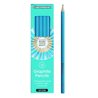 Image of Classmaster GP12HB HB Graphite Pencils — Ideal for Art, Drawing, and Shading (Pack of 12)
