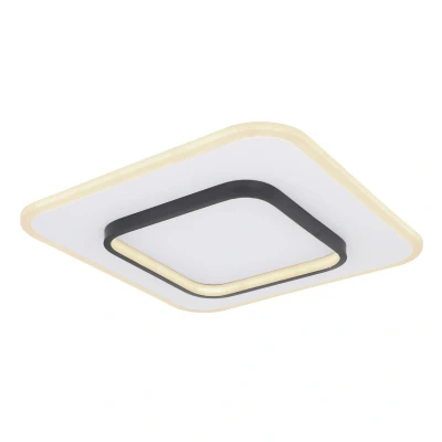Image of Lima Round Integrated LED Semi Flush Ceiling Light White Dimmable 3000 6000K Remote Control