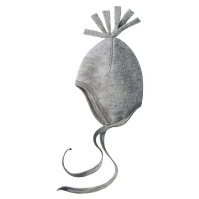 Image of Engel Baby Fleece hat, 100% Merino Wool, (86/92 (Circumference 46 48), Lightgrey Melange)