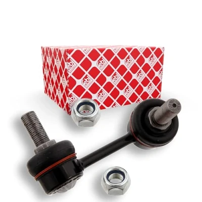 Image of 96639905 Anti roll bar link FEBI BILSTEIN 28670 Front Axle Right 80mm M12 x 1,25 BMTS Turbo NEW with nuts Steel