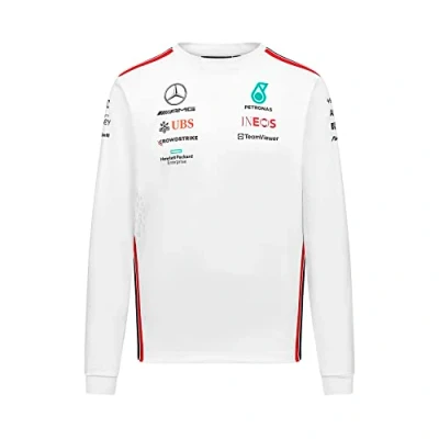 Image of Mercedes AMG Petronas Formula One Team 2023 Long Sleeve T shirt White Men Size: L