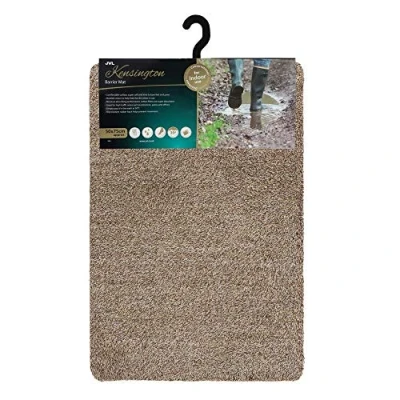 Image of JVL Kensington Barrier Door Mat, Brown, 50 x 75 cm, Small