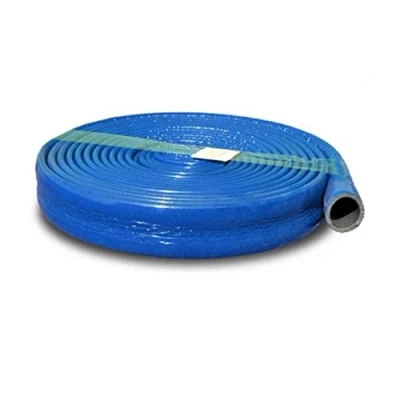 Image of 28mm Blue Coated Pipe Insulation Foam in Coil Length 10 Meters Strong Round Tube Lagging Thermal Acoustic Water Wrap (28mm, Blue)
